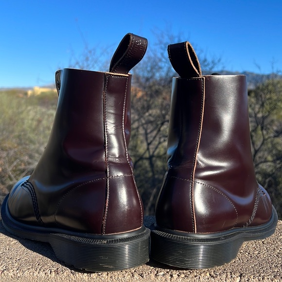 🏴 Dr. Martens Cordovan MIE Vintage 1460 Leather Boots UK 7 - Picture 4 of 17